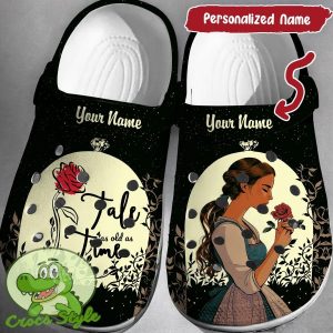 Custom Name Beauty And The Beast Crocs 3D Clog Shoes N9083 1t