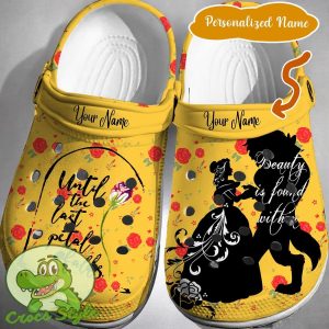 Custom Name Beauty And The Beast Crocs 3D Clog Shoes N9465 1a