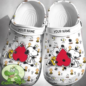 Custom Name Charlie Snoopy Crocs 3D Clog Shoes