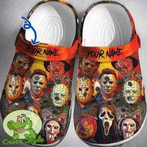 Custom Name Horror Movies Halloween Crocs 3D Clog Shoes