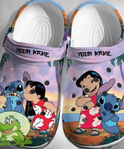 Custom Name Lilo Stitch Crocs 3D Clog Shoes Product Photo 1