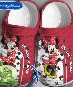 Custom Name Minnie Mouse Crocs 3D Clog Shoes Product Photo 1