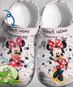 Custom Name Minnie Mouse Crocs 3D Clog Shoes N8710 1z Product Photo 1