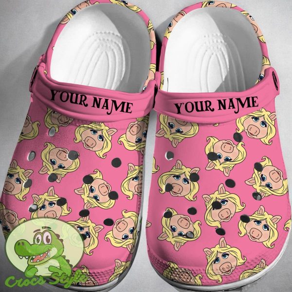 Custom Name Miss Piggy The Muppet Show Crocs 3D Clog Shoes 1fg