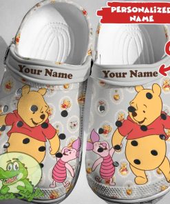 Custom Name Pooh Crocs 3D Clog Shoes Product Photo 1