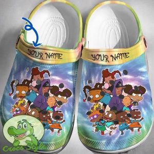 Custom Name Rugrats Bebe Kids Crocs 3D Clog Shoes