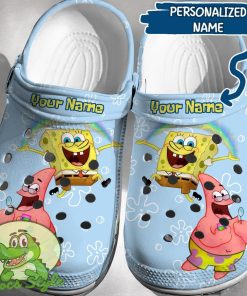 Custom Name Sponge Bob Crocs 3D Clog Shoes Product Photo 1
