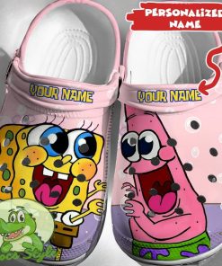 Custom Name Sponge Bob Crocs 3D Clog Shoes N3935 1hj Product Photo 1