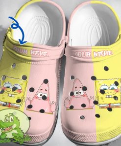 Custom Name Spongebob Patrick Crocs 3D Clog Shoes Product Photo 1
