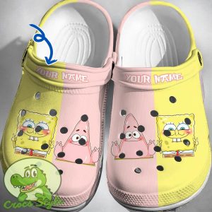 Custom Name Spongebob Patrick Crocs 3D Clog Shoes