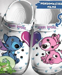 Custom Name Stitch Angel Crocs 3D Clog Shoes N9027 1hm Product Photo 1