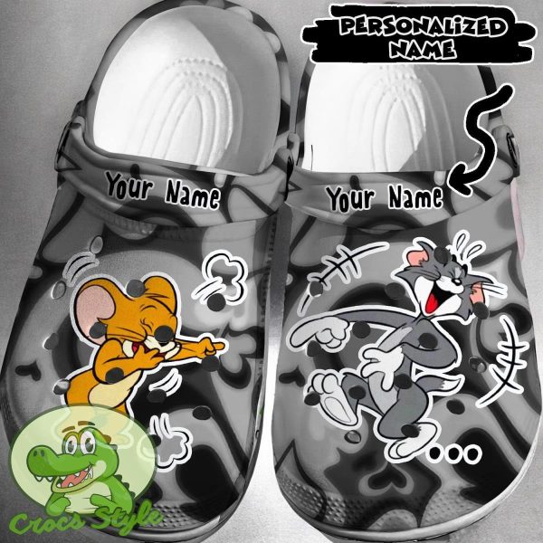 Custom Name Tom Jerry Crocs 3D Clog Shoes N3111 1a