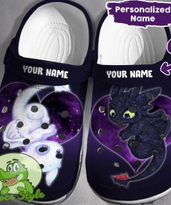 Custom Name Toothless Crocs 3D Clog Shoes Product Photo 1