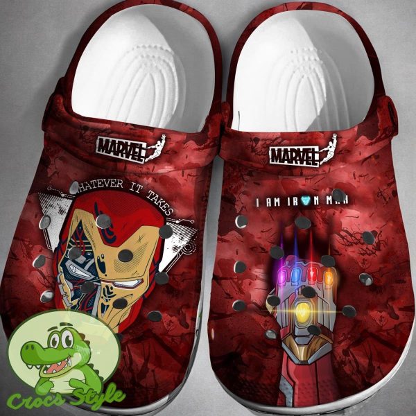 Iron Man Crocs 3D Clog Shoes