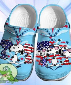 July 4th Snoopy Crocs 3D Clog Shoes 5917 Comfortable For Men Women and Kids Product Photo 1