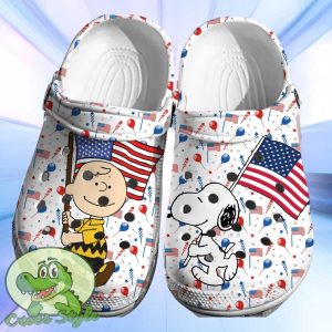 July 4th Snoopy Crocs 3D Clog Shoes For Men Women