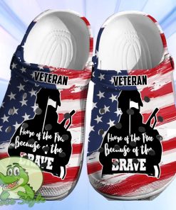 July 4th Veteran Crocs 3D Clog Shoes Product Photo 1