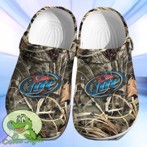 Miller Lite Camo Crocs 3D Clog Shoes