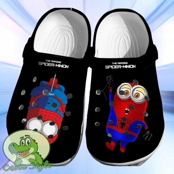 Minions X Spiderman Crocs 3D Clog Shoes