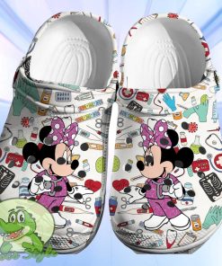 Minnie Mouse Nurse Crocs 3D Clog Shoes Product Photo 1