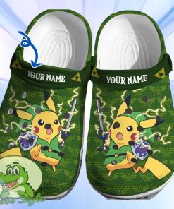 Pikachu Zelda Crocs 3D Clog Shoes Product Photo 1