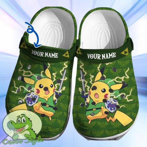 Pikachu Zelda Crocs 3D Clog Shoes