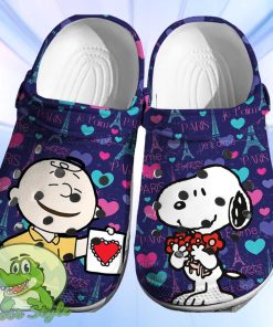 Snoopy Charlie Crocs 3D Clog Shoes Product Photo 1