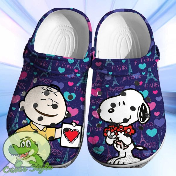 Snoopy Charlie Crocs 3D Clog Shoes