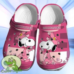 Snoopy X Pink Panther Crocs 3D Clog Shoes