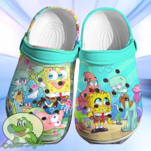 Spongebob Squarepants Crocs 3D Clog Shoes