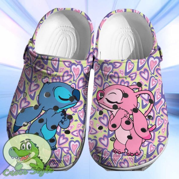 Stitch Angel Crocs 3D Clog Shoes