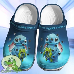 Stitch Ohana Means Family Crocs 3D Clog Shoes