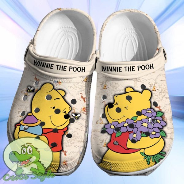 Winnie The Pooh Crocs 3D Clog Shoes