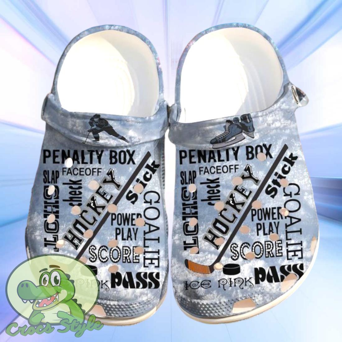 Hockey Words Classic Clogs Crocs Shoes 1 Hockey Words Classic Clogs Crocs Shoes Product Photo 1