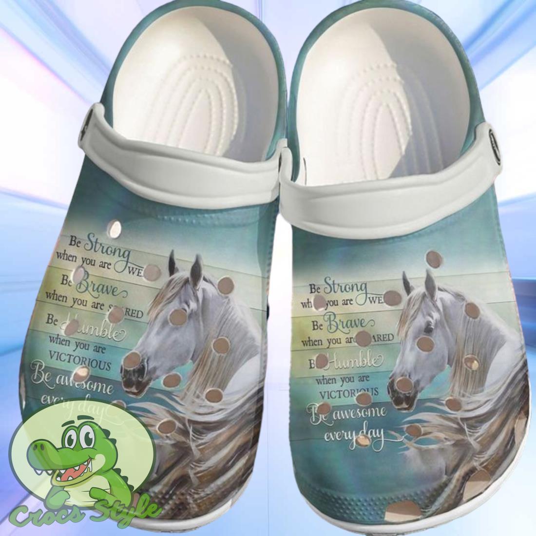 Horse Be Awesome Everyday Clog Crocs Shoes 1 Horse Be Awesome Everyday Clog Crocs Shoes Product Photo 1
